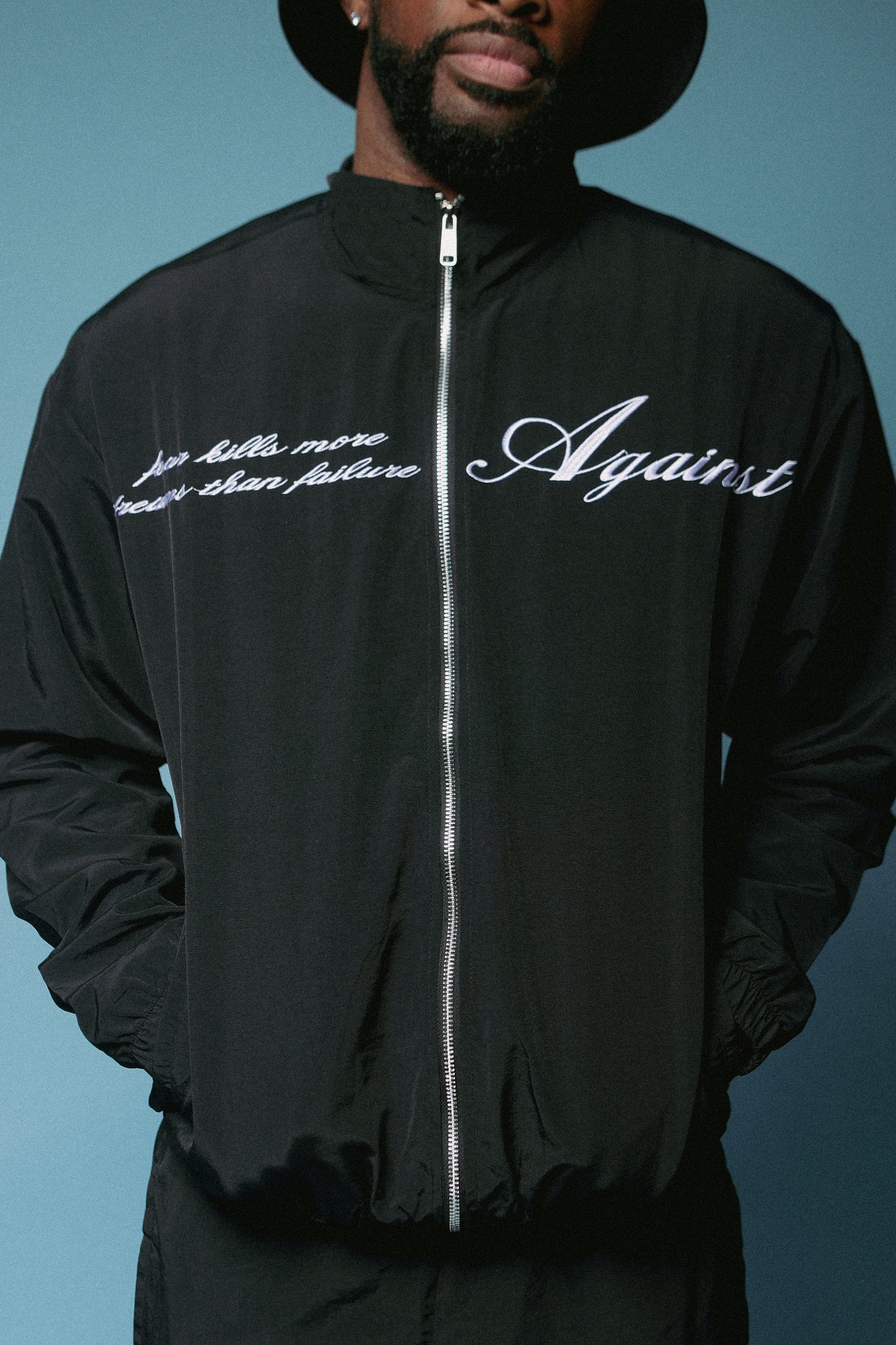 Black “Against” Jacket