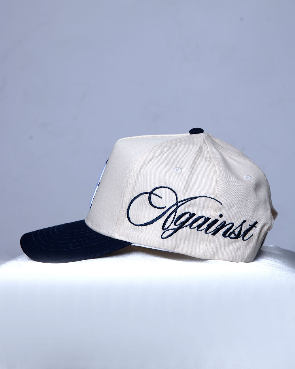 Cream SnapBack ‘Against’ Hat