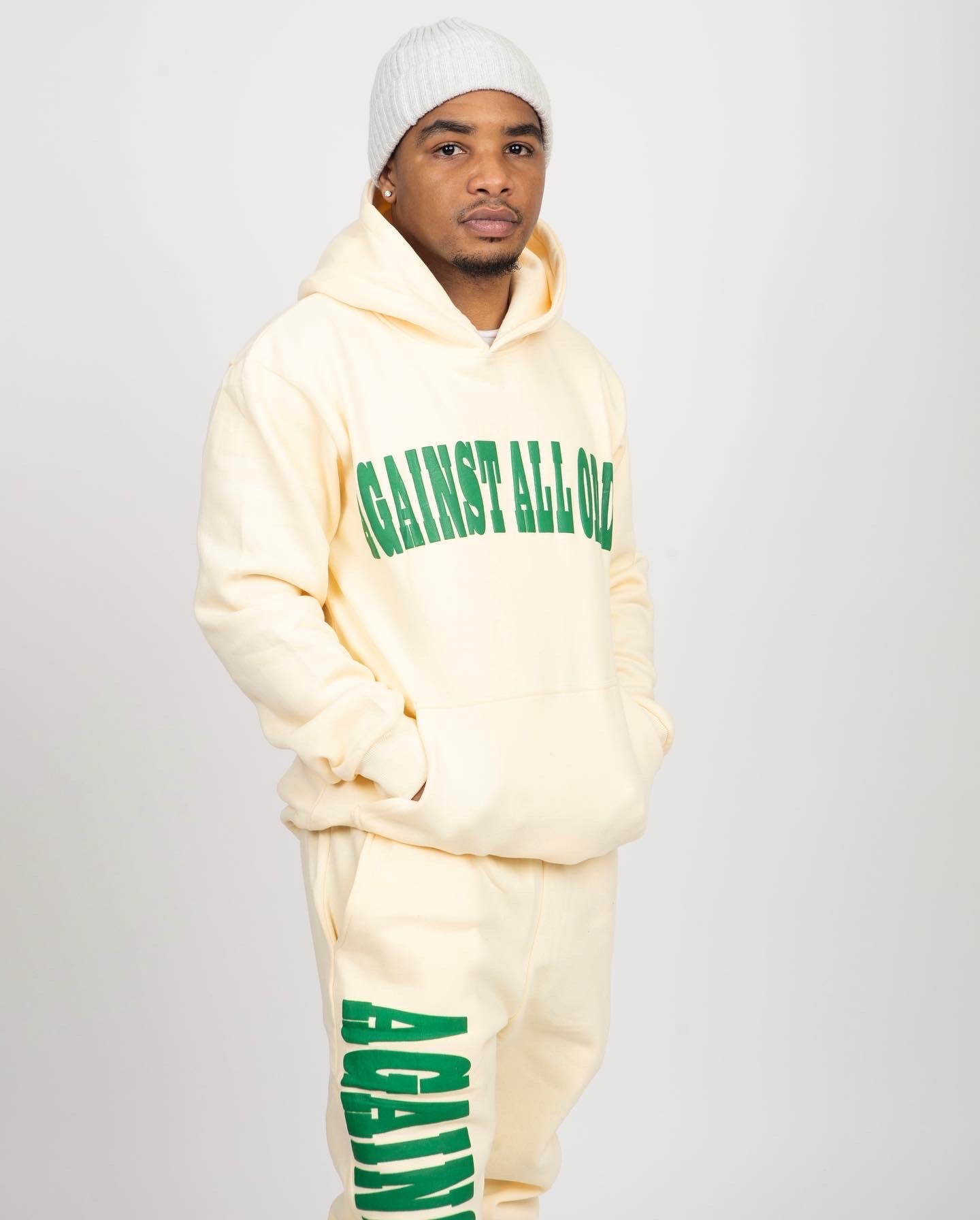 Unisex Against All Odds Hoodie - Cream