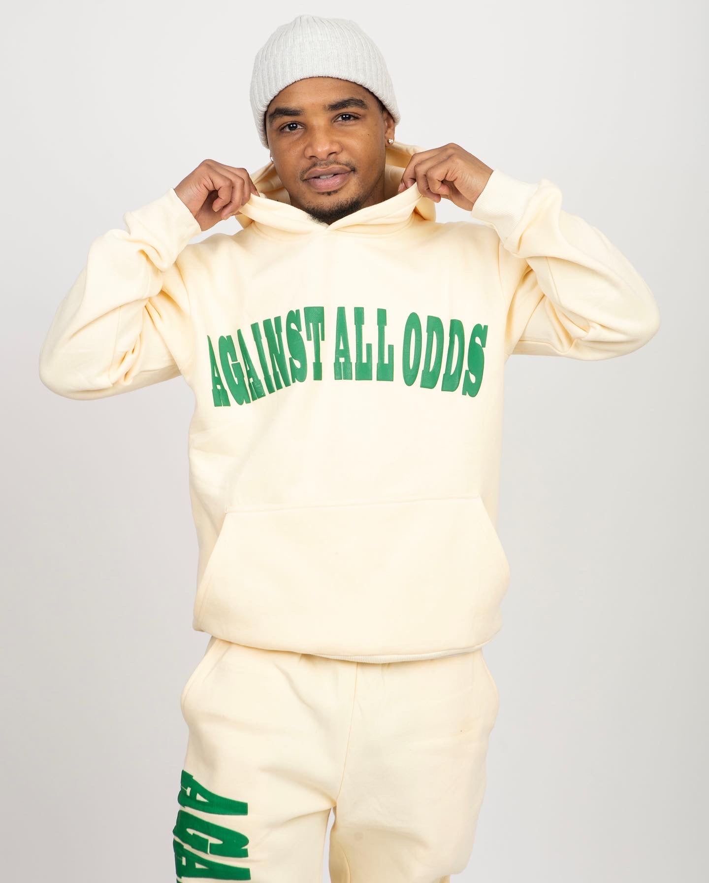 Unisex Against All Odds Hoodie - Cream