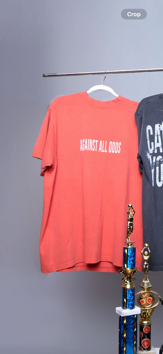 Oversized Red Against All Odds Tee