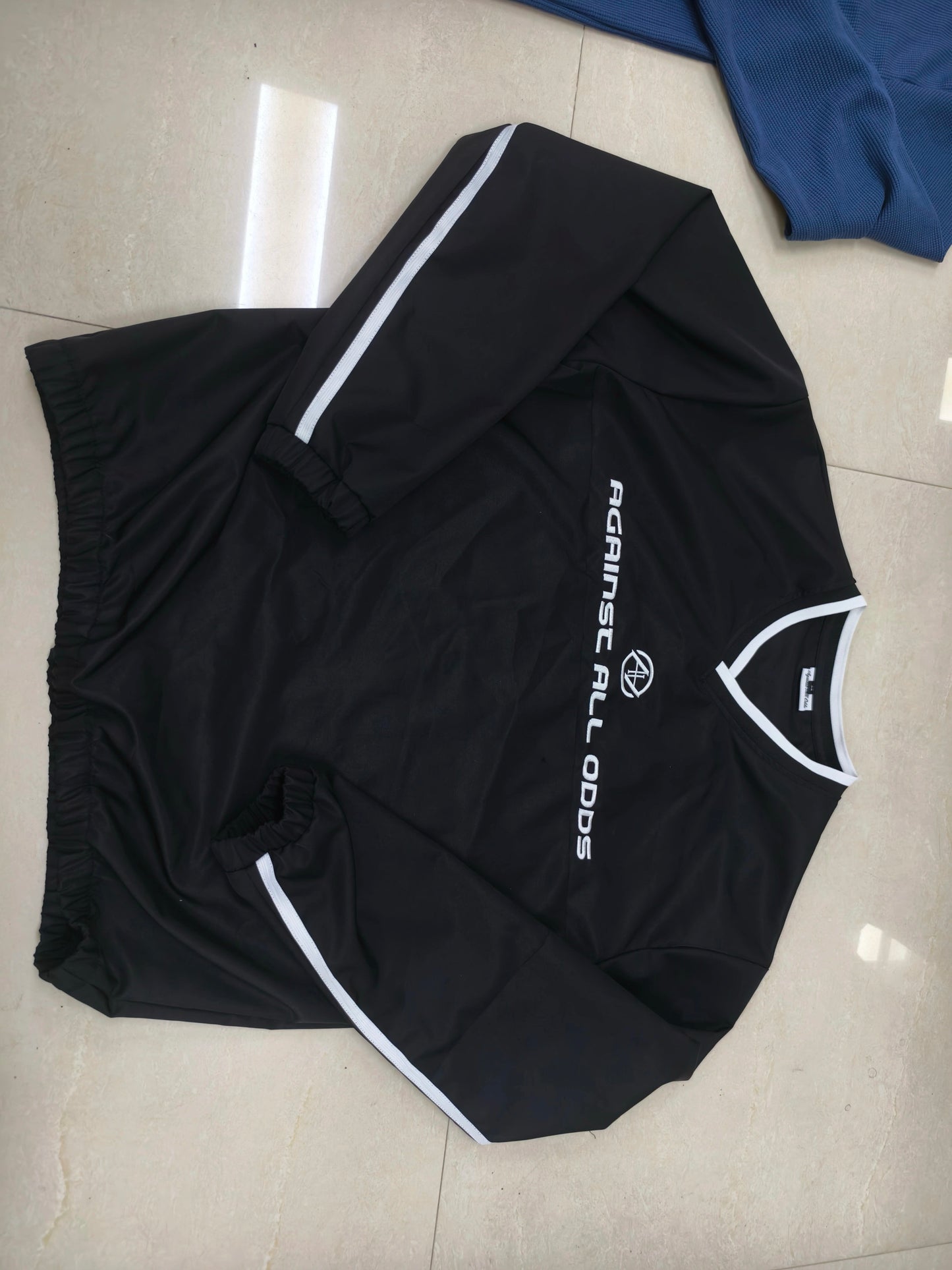 Black Nylon Pullover